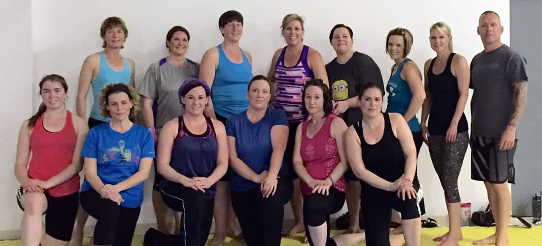 Ladies Kickboxing Class Photo